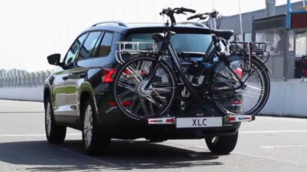 bagażnik rowerowy XLC Azura Xtra LED VC-C10 składany uchylny e-bike