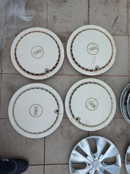 Jogo de 4x tampoes 14 calotas peugeot opel fiat hyundai seat ford citr