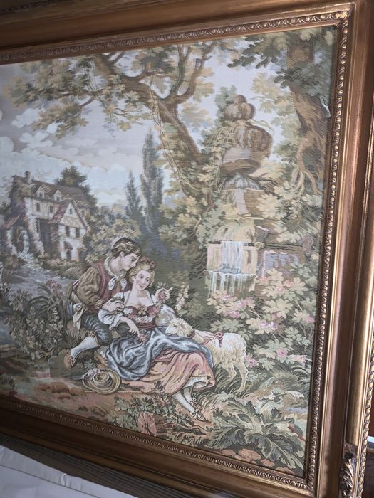 Quadro tapeçaria Gobelin