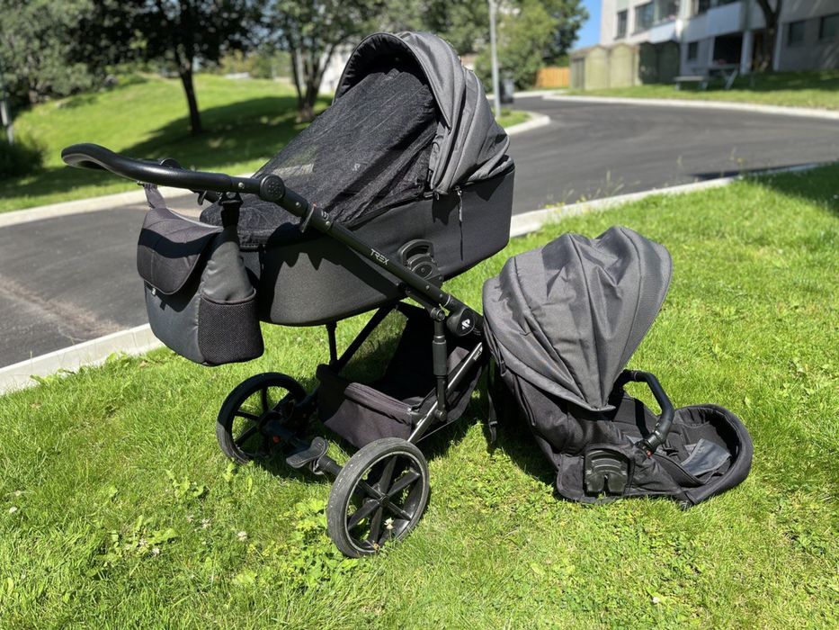 Дитяча коляска 2 в 1 Riko Trex 01 Anthracite, дитячий возик