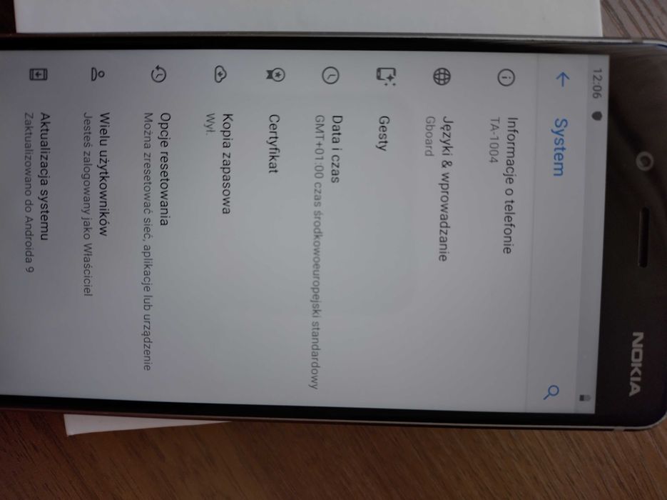 Smartfon Nokia 8 TA-1004 4GB 64GB Android 9.0 dual sim stalowy komplet