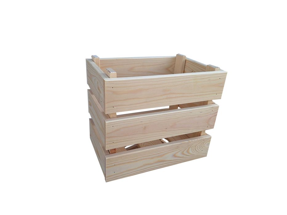 Zestaw łączonych drewnianych skrzynek Typ A