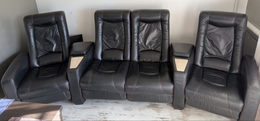 Zestaw kinowy skórzany firmy Zarycki