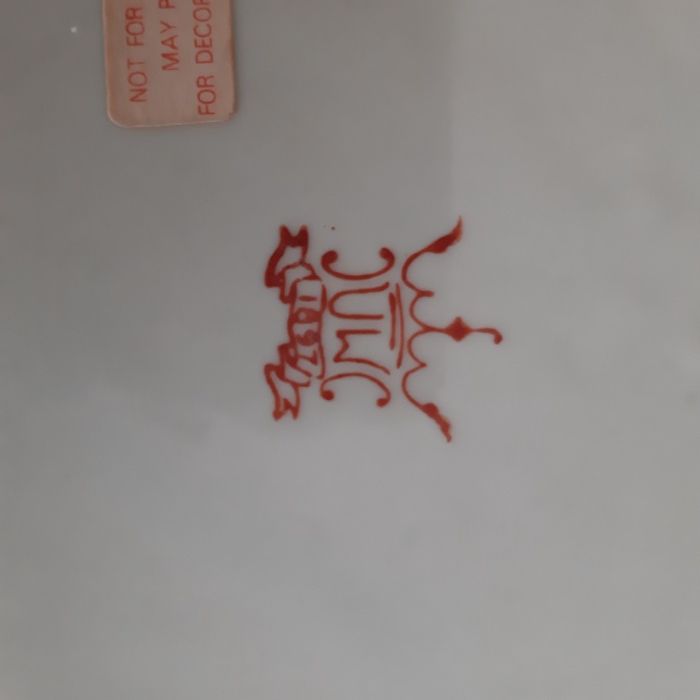 Antiguidade Museu - Prato Porcelana Chinesa - UW UNITED WILSON 1897