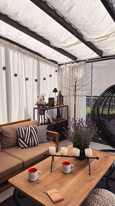 Zadaszenie przyścienne tarasu/pergola przyścienna 4x3m