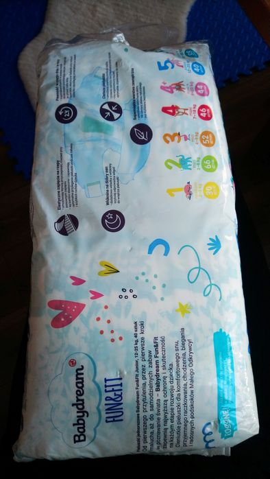 Pieluchy babydream fun&fit rozmiar 5 junior 12-25kg, 33 szt