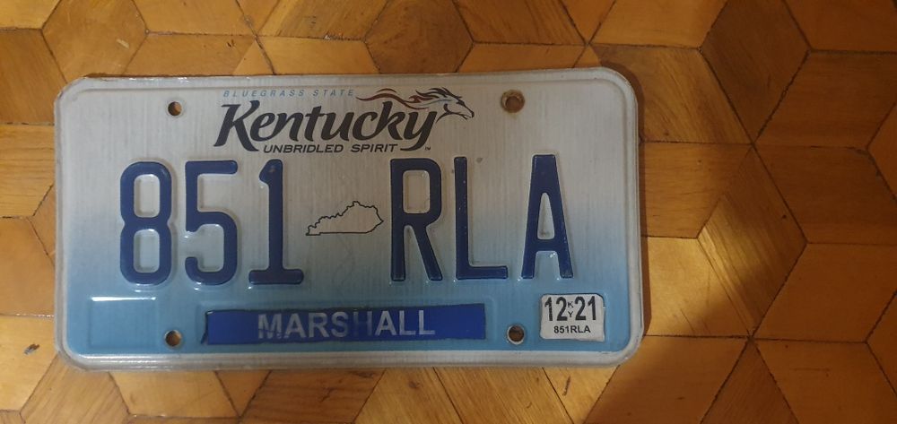 Kentucky tablica rejestracyjna USA oryginal