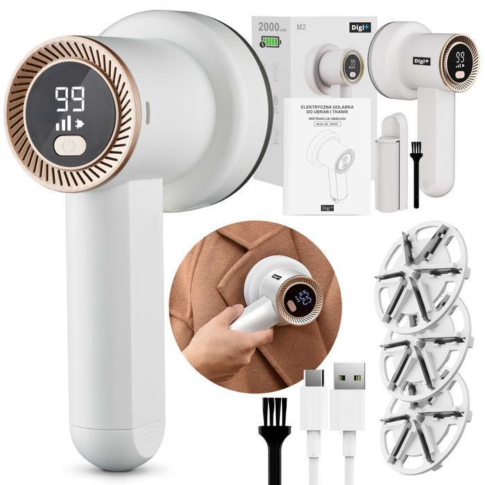 Golarka do ubrań tkanin tapicerki mocna akumulatorowa usb 2000mah
