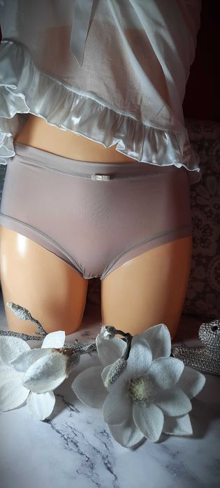 majtki retro panty jedwabny nylon