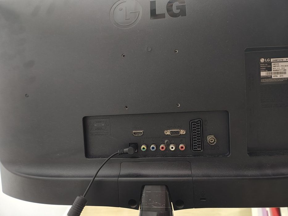 TV LG 24MT47D‑PZ – 24" – Sem comando