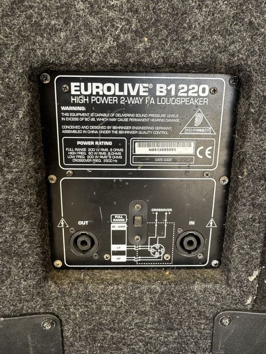 Eurolive B1120 Colunas