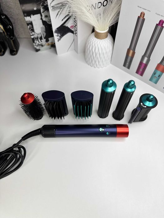 Мультистайлер Airwrap Complete Long 6 насадок Prussian Blue