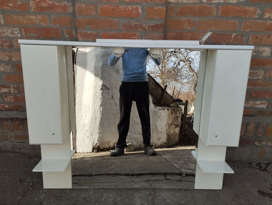 Раковина зеркало тумба комплект (тумбочка для ванни з зеркалом)
