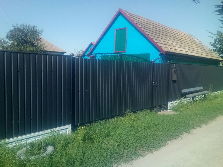 Забор установка забору