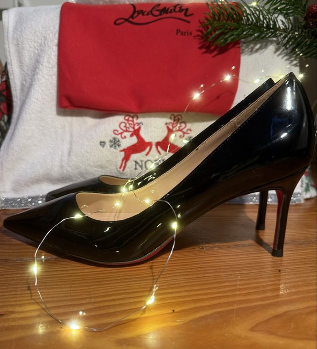 Szpilki czarne lakierowane rozmiar 40