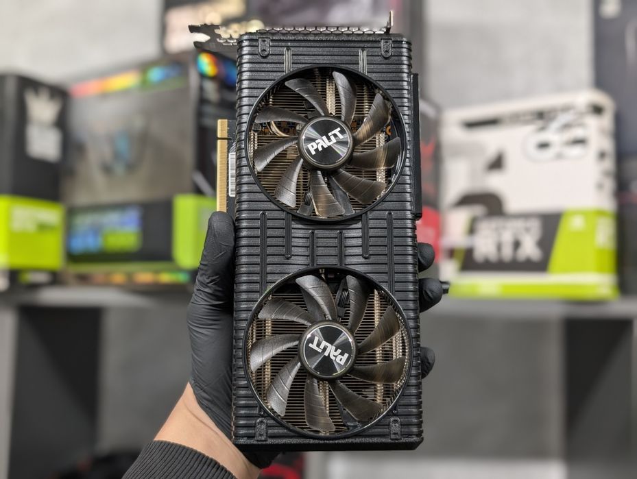 中古】Palit GeForce RTX 3050 Dual べとつく 8GB（NE63050019P1-190AD  