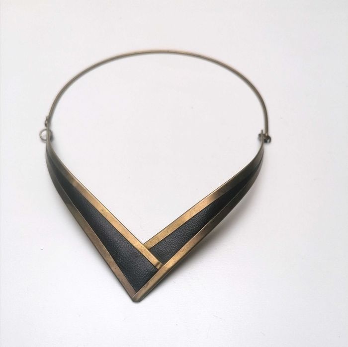 Naszyjnik obroża hoker Vintage unikat PRL