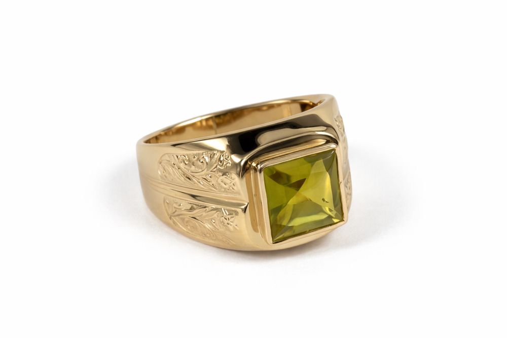 Złoty sygnet rozmiar 25