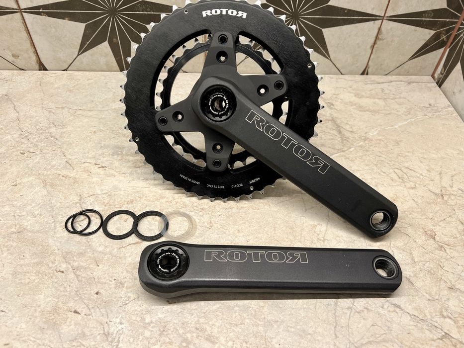 Zadbana korba Rotor NS24 175MM, 46-30T, oś 24 Hollowtech