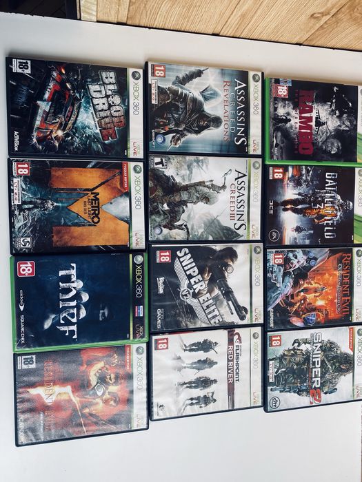 Диски для Xbox 360 — понад 50 ігор, у гарному стані,