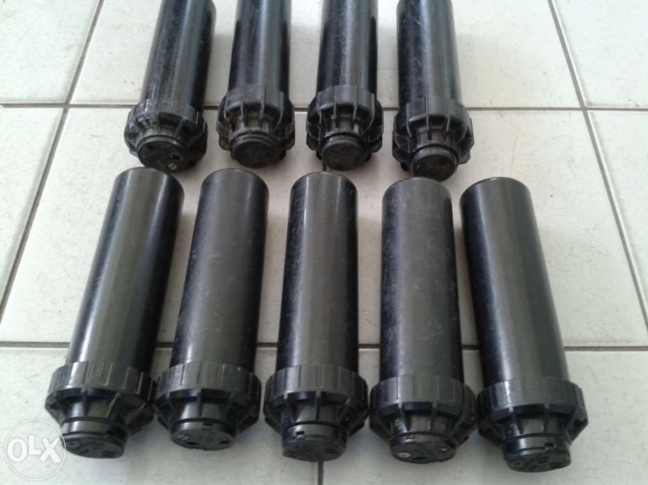 Aspersores de rega automática, rain bird, hunter e outros.