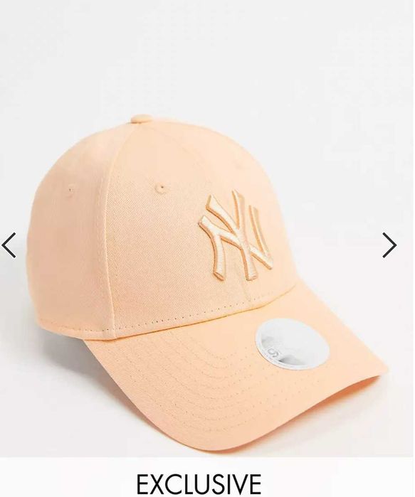 Персиковая лососевая бейсболка кепка New Era