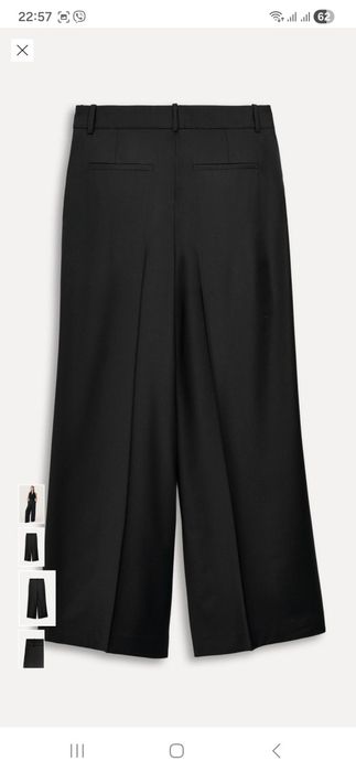 Zara . Штани з легкої вовняної тканини 86%. Брюки, шерсть , вовна . 50th anniversary  колекція