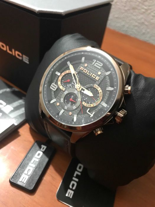 Relógio Police Castanho