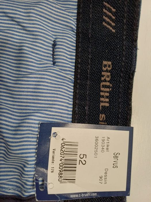 Nowe spodnie męskie niebieski jeans Brühl rozm XL (52)