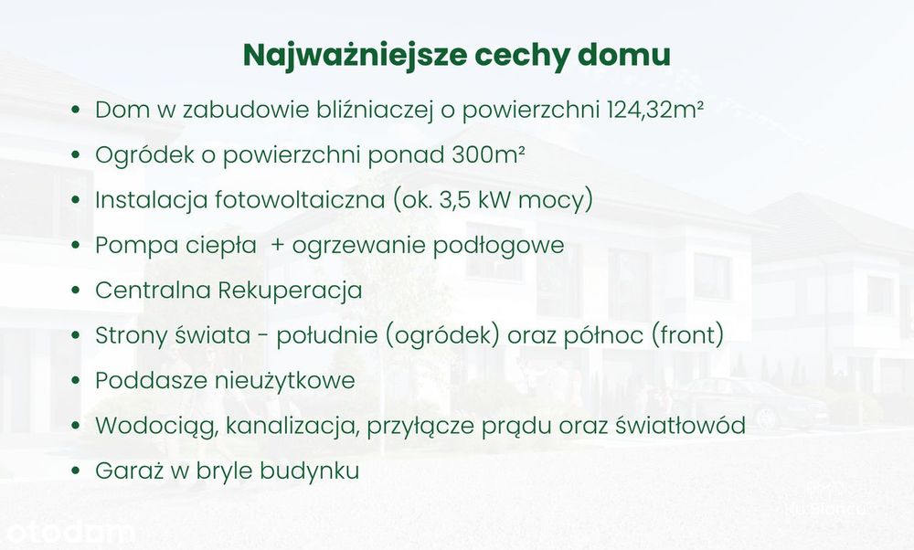 Dom 124 m² z garażem | Dostępny również dom wykończony pod klucz!