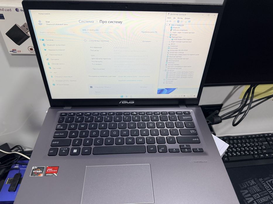 Ноутбук з Америки потужний Asus Ryzen 3+20 ddr4+ssd м2+AMD RX VEGA 3