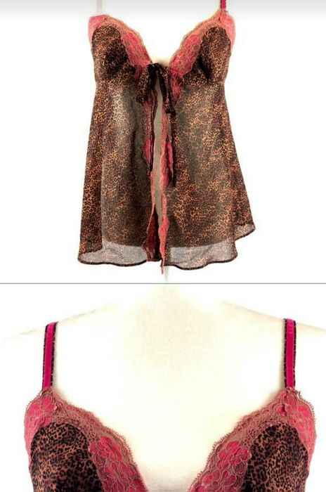 Кружевная майка Victoria's Secret Cheetah