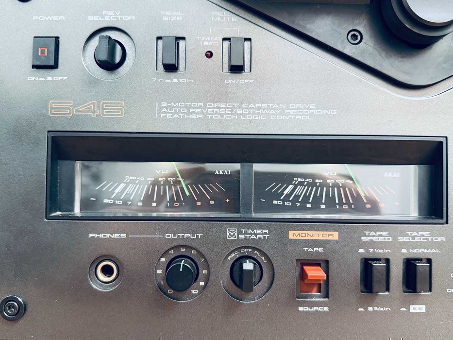 Akai GX-646 — финальная модель легендарной 600-й серии, головка от флагмана GX-747 ℹ️ 6 голов, 3 мотора, автореверс, родное 220V | Германия, 9 из 10