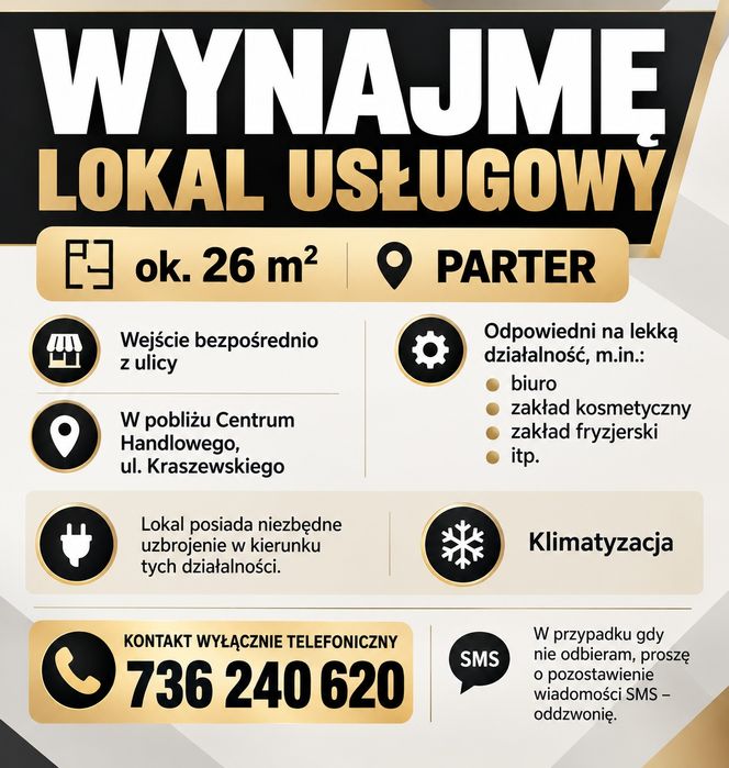 Wynajmę lokal usługowy / biurowy !