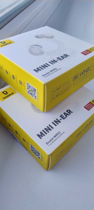 Zestaw Słuchawkowy ETUI Bluetooth WM02 Bowie Baseus White Mini IN-EAR