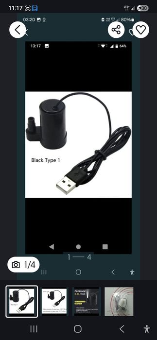 Mini pompka do wody usb