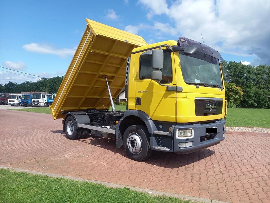 MAN TGM 12 290 !! EURO 5 !! WYWROTKA WYWROT  DUŻE KOŁA ZACZEP Kiper 3 S nie TGL 12 290