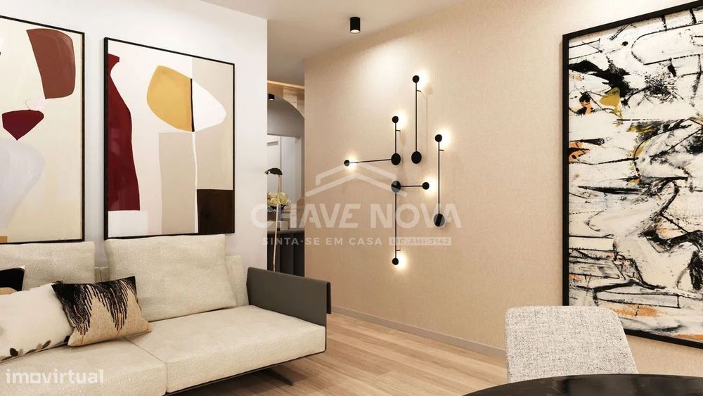 Apartamento T1 Novo com Varanda e Garagem