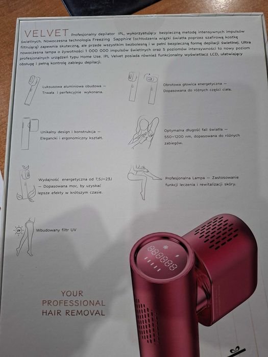 Diforo Velvet Freezing Sapphire profesjonalny depilator IPL