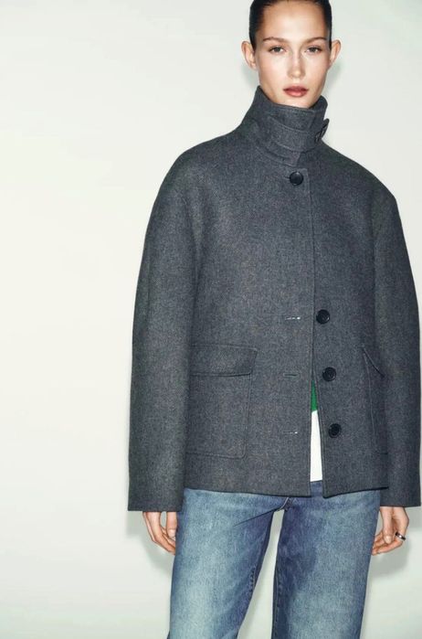 пальто коротке вовняне, Zara, S,M
