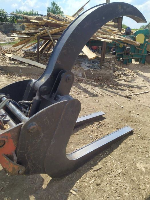 Грейфер захват для леса, лісу, колод бревен на телескопічний погрузчик