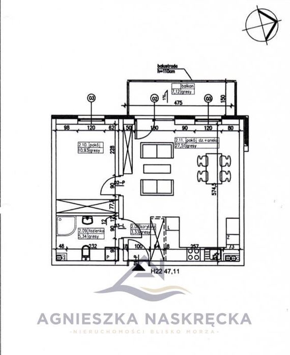 2 pok ul. Holenderska, loggia, winda, m.postojowe