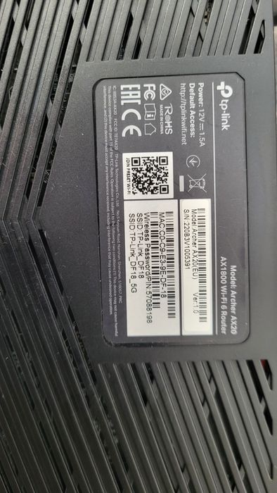 Router Accespoint wifi Tp-link Archer AX20 AX1800 Wifi6