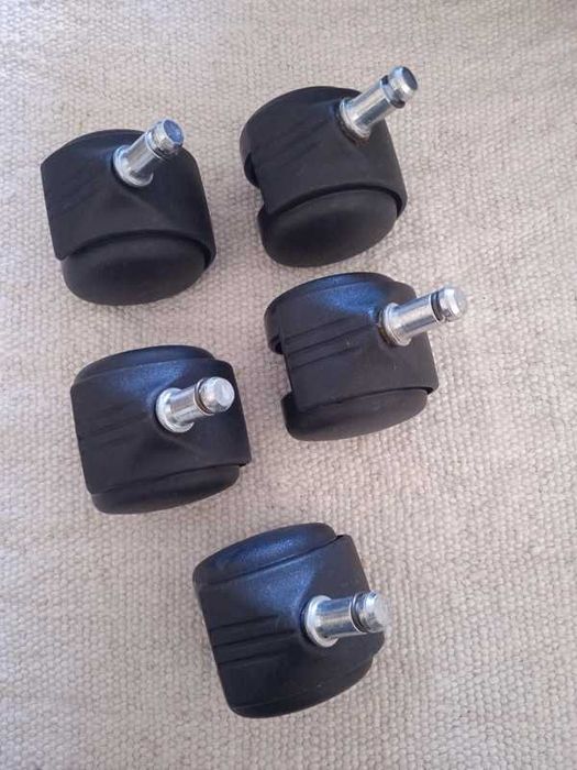 5 rodas para cadeira - Novas