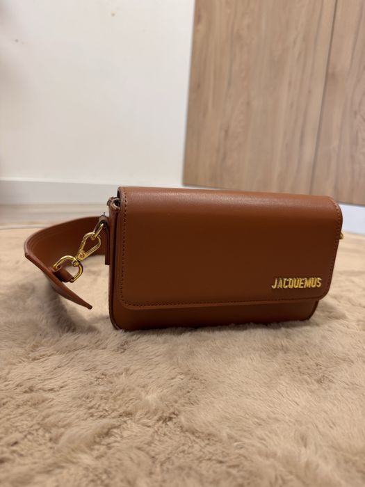 Сумка Jacquemus маленька коричнева шкіряна