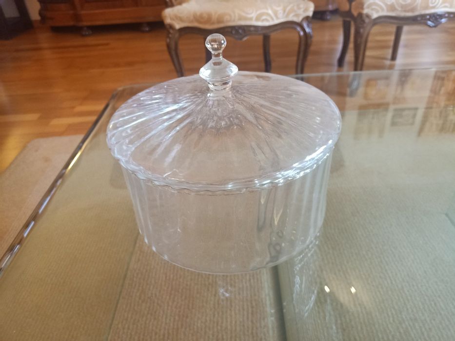 Caixa vidro bolachas
