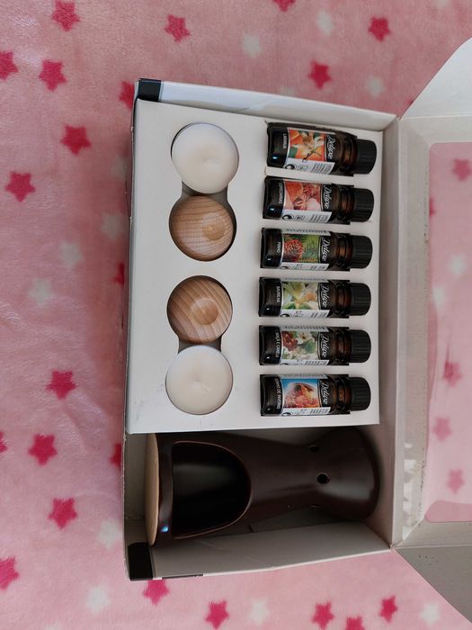 Kit 6 óleos, velas e difusores de óleos aromaterapia