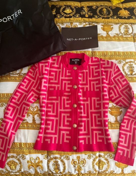 Casaco Balmain Barbie Cropped Jacquard 36 Edição Limitada