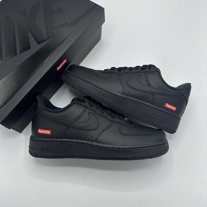 Buty Nike Air Force 1 X Supreme Czarny Damskie i Meskie