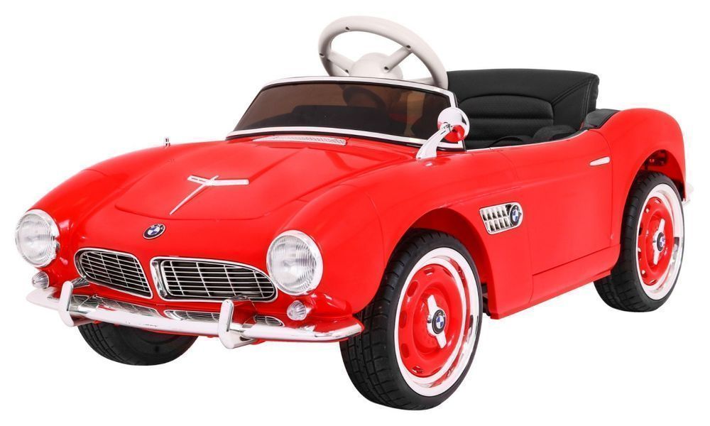 BMW 507 Retro autko Czerwone pojazd LED MP3 EVA - EkstraZabawki.pl